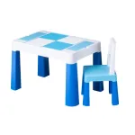 Set măsuță cu scaun pentru copii Tega Lego Multifun, albastru