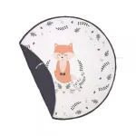 Covoraș de joacă Klups Forest 2 în 1 cu sac pentru jucării, 150x150 cm