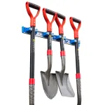 Suport de perete pentru unelte Strend Pro, 4 poziții, aluminiu și plastic