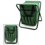 Scaun camping pliabil pentru pescuit Strend Pro, cu buzunare, 25x27x32 cm