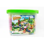 Cuburi de constructie Playground pentru copii, 172 piese, multicolor
