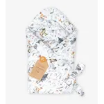 Pătură de înfășat bebe Klups Skandinavia 75x75 cm, bumbac 100%