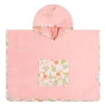 Poncho de baie pentru copii Klups Junior Hawaii, cu gluga, 60x60 cm
