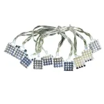 Instalație LED decorativă Metal Cube argintie, 10 LED, pentru interior