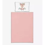 Lenjerie de pat bebe 2 piese KLUPS Nature&Love Rose din bumbac