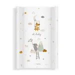 Saltea de infasat bebe 70x47,5 cm cu intaritura pentru patut, model Mouse