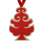 Set 5 ornamente pentru brad MagicHome, model brăduț roșu suspendabil