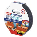 Bandă antiderapantă Tesa pentru scări, neagră, 5 m x 25 mm