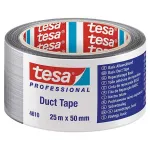 Bandă adezivă textilă Tesa Basic Duct Tape argintie 25 m x 50 mm