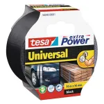 Bandă adezivă textilă Tesa Extra Power Universal, argintie, 10 m x 50 mm