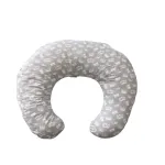 Perna de alaptare mica MyKids Coronite gri, cu husa detasabila