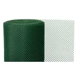 Plasă de gard Economy 3 verde 10x10 mm, model 45°, rolă 25 m