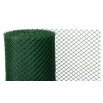 Plasă de gard Economy 6 verde, PVC, 20x20 mm, rolă 25 m