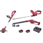 Set unelte gradina Worcraft 20V cu trimmer, suflanta, foarfeca gard viu