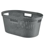 Coș de rufe Curver Infinity Recycled 40L, antracit, 59x39x27 cm