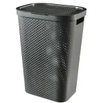 Cos de rufe Curver Infinity Recycled 60L antracit cu capac