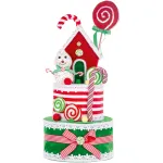 Decorațiune de Crăciun Candy Line tip tort MagicHome, 27x57 cm