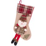 Dekorácia MagicHome Vianoce, Ponožka Santa, 50 cm