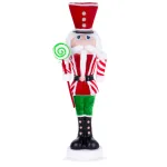 Soldățel decorativ de Crăciun MagicHome, model Vojak, 15x18x61 cm