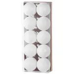 Set 10 globuri albe pentru brad MagicHome, 6 cm, din plastic