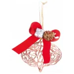 Ornament de Craciun MagicHome din cupru, pentru brad si decor, 10x15 cm