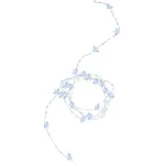 Instalație LED de Crăciun cu stele, 20 LED alb rece, 1,9 m