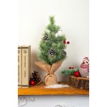 Stromček MagicHome Vianoce, ozdobený, prírodný, 36 cm