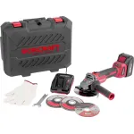 Polizor unghiular cu acumulator Worcraft 125 mm, brushless, set cu baterie 4 Ah