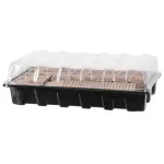 Mini-seră pentru răsaduri Strend Pro, set plantare 30 piese, 37x23x6 cm