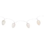 Instalatie LED decorativa cu conuri, alb cald, 10 LED, 1,35 m