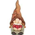 Dekorácia MagicHome, Trpaslík - dievčatko s jablkami, 11x9,5x22,5 cm