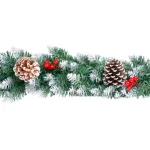 Ghirlandă de Crăciun MagicHome Berry, 180 cm, 150 ramuri, efect nins