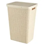 Coș de rufe Curver JUTE 58L bej, cu capac, 34x43x60 cm