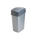 Coș de gunoi Curver Pacific Flip Bin 45L, gri antracit