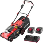 Mașină de tuns gazon Worcraft ShareSYS 2x20V, 430 mm, 45 L, set