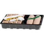 Minisera pentru rasaduri Strend Pro, set 66 piese, 45 celule, 37,5x23x6 cm