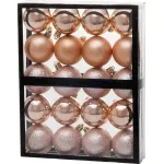 Gule MagicHome Vianoce, 20 ks, ružové zlato, na vianočný stromček, 5 cm