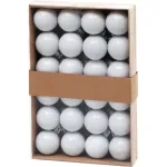 Gule MagicHome Vianoce, 24 ks, sada, biele, na vianočný stromček, 3 cm