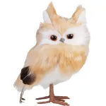 Bufniță decorativă de Crăciun MagicHome, maro, 7x9x15,5 cm