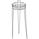 Suport metalic pentru ghiveci Strend Pro, 27x73 cm, negru