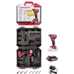 Masina de insurubat cu impact Worcraft 20V, 260 Nm, brushless, set