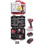 Cheie de impact cu acumulator Worcraft 20V 450 Nm, 4.0 Ah, set cu valiza