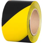 Bandă de avertizare Strend Pro PE 80 mm x 250 m galben-negru