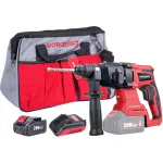 Set ciocan rotopercutor Worcraft 20V brushless cu acumulator 4 Ah si geanta