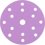 Disc abraziv Worcraft 150 mm P80 pentru slefuitor orbital, set 5 buc