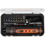 Skrutkovač Strend Pro, 3,6 V, nabíjateľný, 31-dielna sada v puzdre