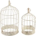 Dekorácia MagicHome Mecco, Klietka pre vtáky, set 2 ks