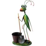 Dekorácia MagicHome Mecco, Modlivka, plech, 26x15x52 cm