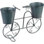 Dekorácia MagicHome Mecco, Stojan na 2 kvetináče, bicykel, 50x15x37 cm