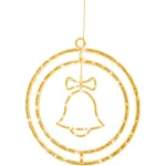 Decorațiune LED de Crăciun MagicHome clopoțel, 80 LED alb cald, 32,5x36 cm